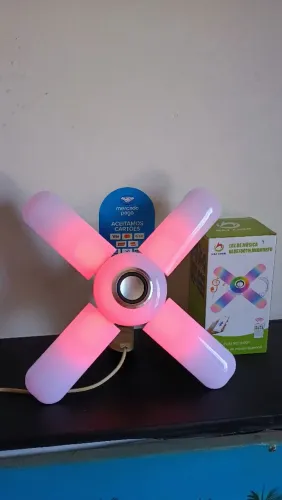 Lâmpada led 60W com som bluetooth e controle remoto / SUPER PROMOÇÃO 
