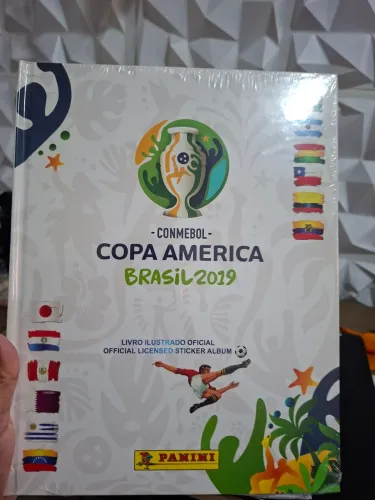 Kit álbuns capa dura copa América anos 19, 21 e 24