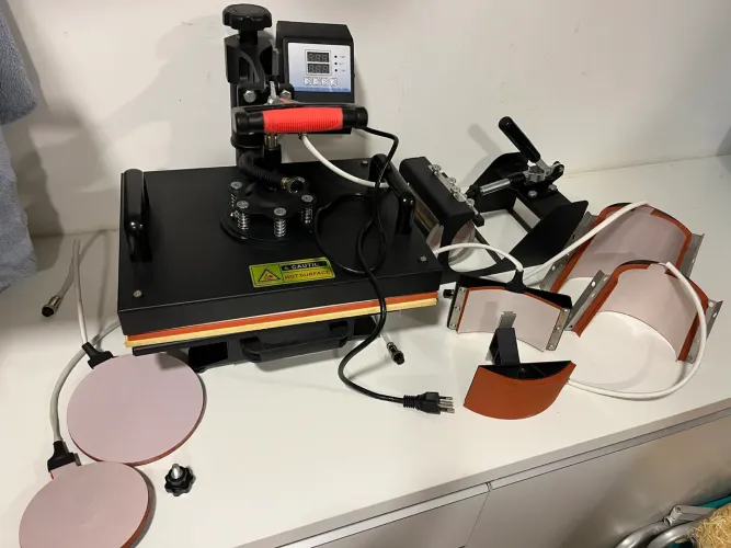 Prensa térmica sublimação 8 em 1 plana 