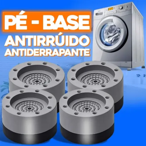 Pé Nivelador Sapata Amortecedor de Borracha Pezinho Máquina de Lavar Móveis Anti-Ruído