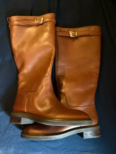 Bota Schutz 36 marrom couro legítimo 