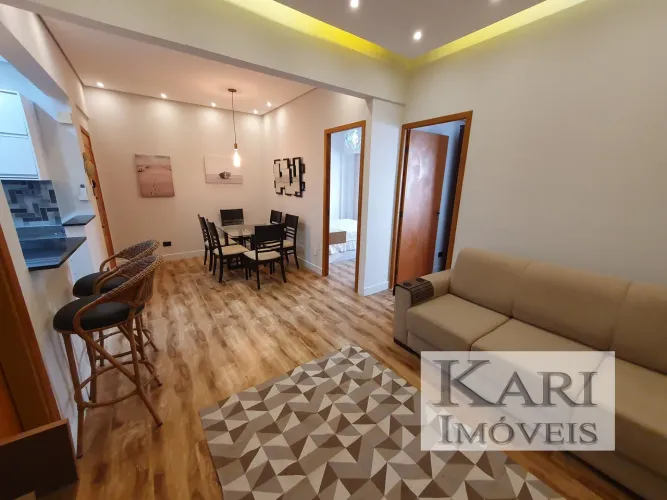 Santos, Alugar, Apartamento, Gonzaga, Frente Mar, 2 Dormitórios, Totalmente Mobiliado.