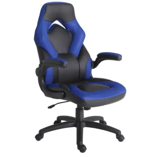 Cadeira Gamer Just Home Collection Azul e Preta - Nova (Já Montada)