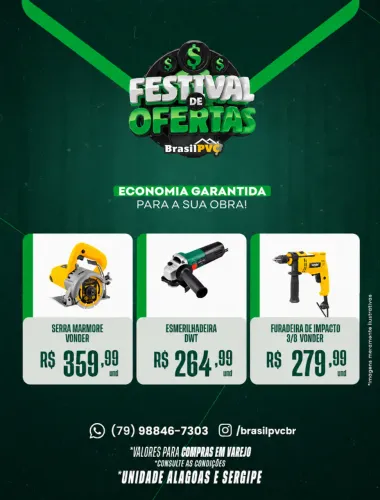 SHOW DE OFERTAS DE JULHO - BRASIL PVC!