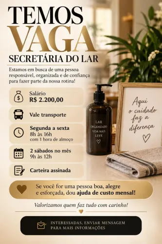 Vaga empregada doméstica