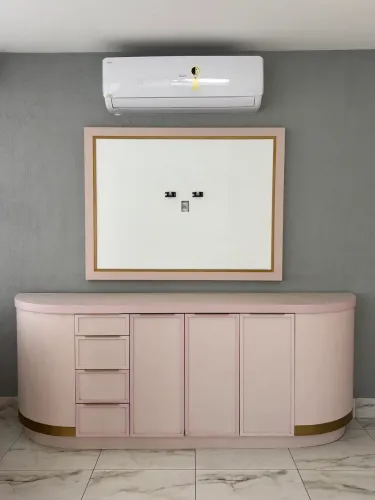 Balcão e painel em mdf