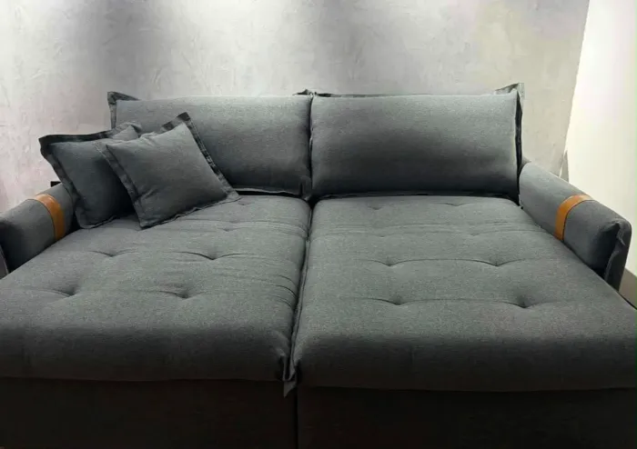 Sofá sem caixa cama retrátil