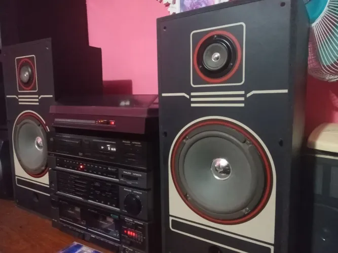 Aparelho de som Philco Hitachi 4 em 1 com caixa de som original
