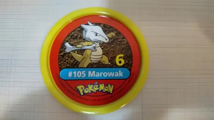 Tazos Estrela Pokémon Pokemetal #105 Marowak