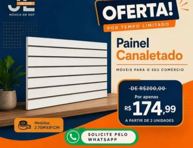 Painel canaletado em mdf entrega grátis 