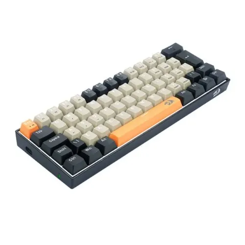 Teclado Mecânico Gamer Redragon Lakshmi Sunrise 60% Switch Brown Led Branco ABNT2