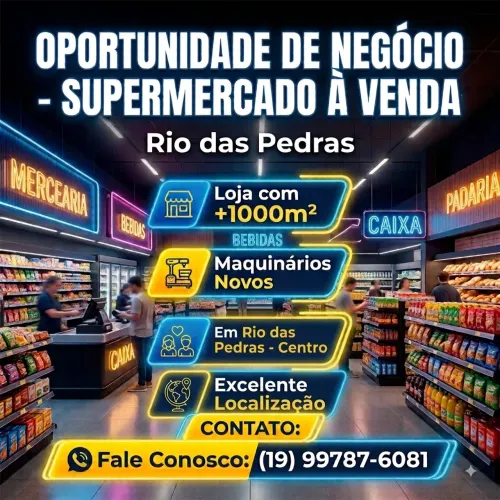 Venda / oportunidade de negócio (supermercado)