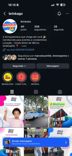 Brinkedoteca móvel - Brinkedao.