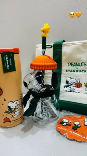 Copo De vidro Snoopy Starbucks