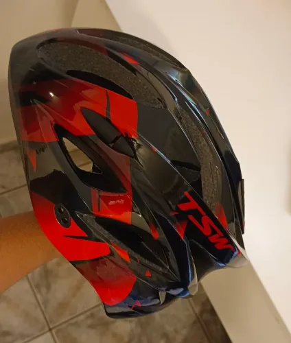 Capacete TSW Plus, novo e sem uso.<br>