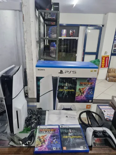 Playstation 5 slim com leitor de discos