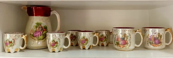Conjunto de café antigo