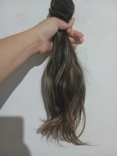 Vende se cabelo humano tres telas sem tic tac com luzes 