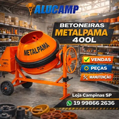 Betoneiras Metalpama, Vendas , peças e serviços