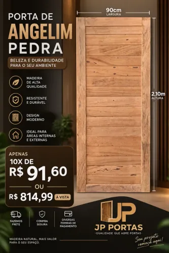 Porta angelim pedra