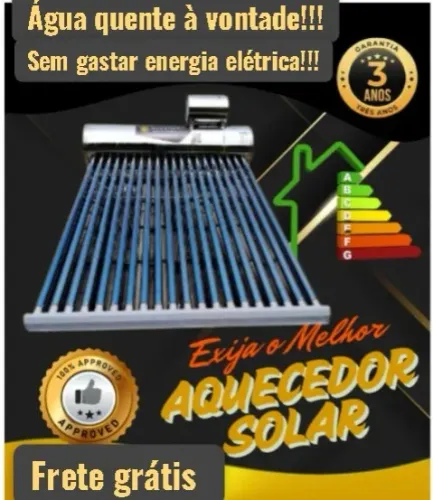 Banho quente à vontade sem gastar energia elétrica!
