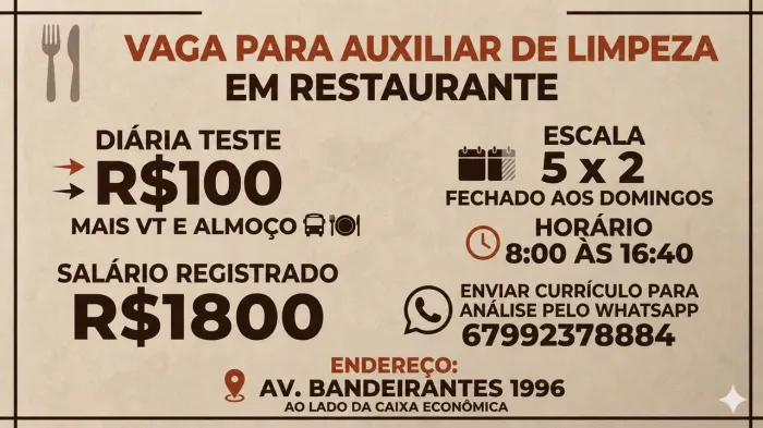 Auxiliar de Limpeza 