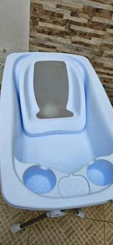 Banheira para bebê com trocador