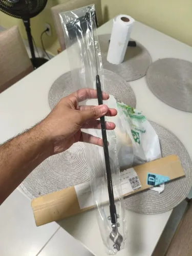 Antena Corta Pipa Retrátil 2 Estágios Preta 