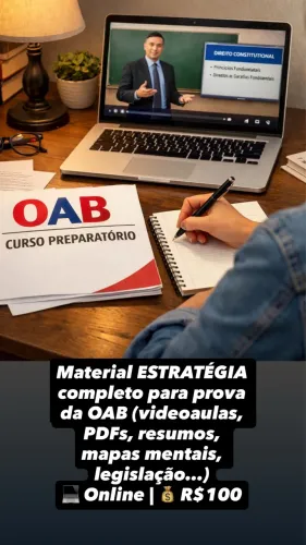 Curso Preparatório OAB ESTRATÉGIA 1ª e 2ª FASE