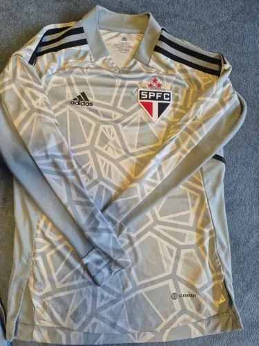 camisa original Adidas de goleiro do São Paulo, infantil (11-12 anos / 152 cm