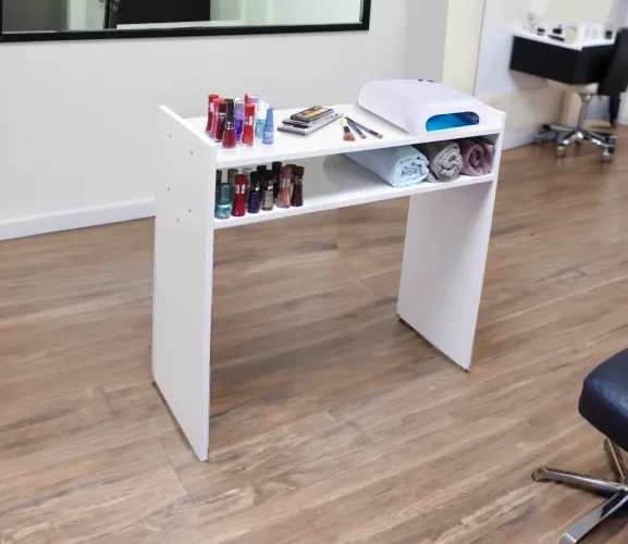 Mesa manicure branca