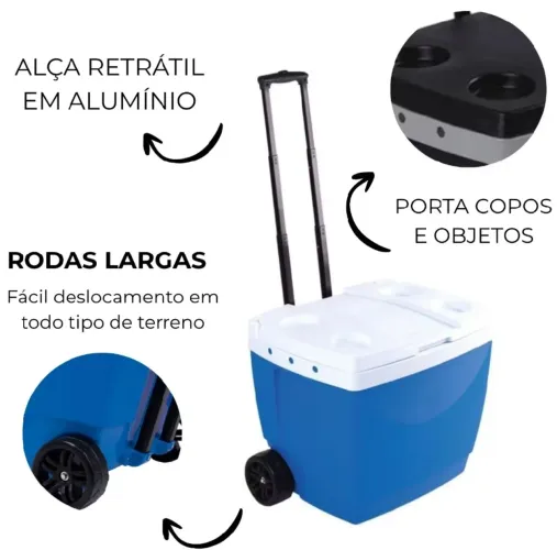 Cooler com rodinha
