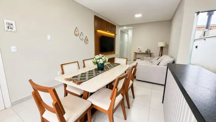 Apartamento Mobiliado com 3 Dormitórios e Suíte em Itajubá