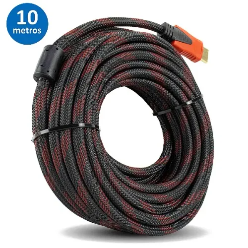 Cabo HDMI de 10 Metros V1.4 em Malha Trançada - Knup em São Luís ma