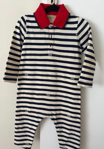 macacão gucci kids listrado