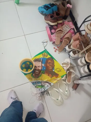 Pipa do Neymar e do Pelé e com carretilha 