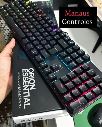 Teclado Gamer Mecânico Orion Essential Preto USB 2.0 ABNT 2 
