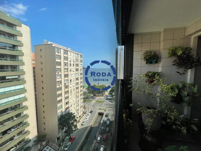 Apartamento a venda 3 dormitórios com vista mar - Embaré, Santos