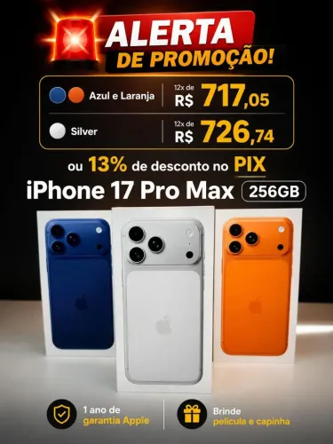 iPhone 17 pro max , novo , lacrado 