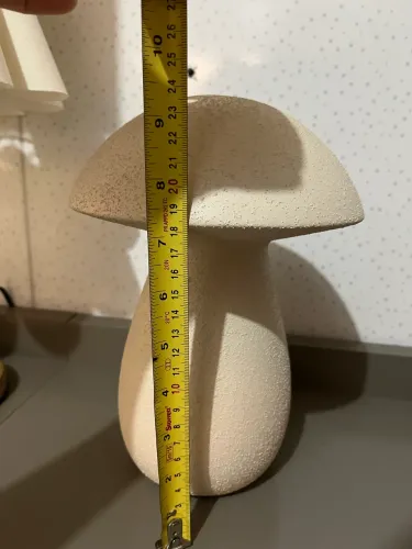 Cogumelo decorativo de cerâmica 