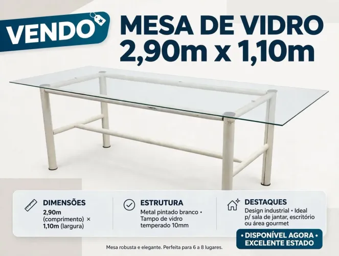 Mesa de vidro