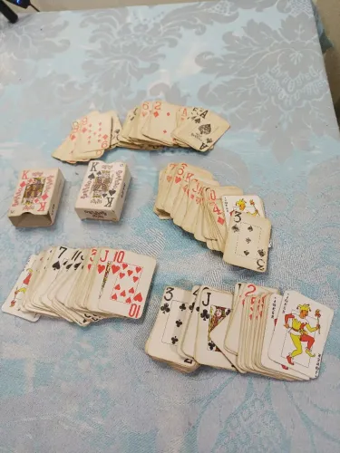 Lote mini cartas de baralho vintage 