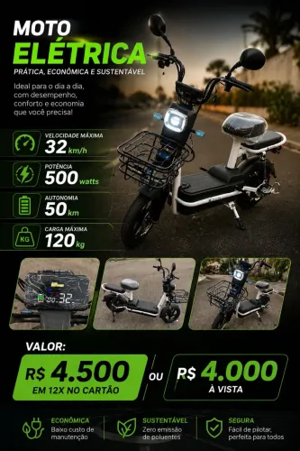 Moto elétrica zyon 500w