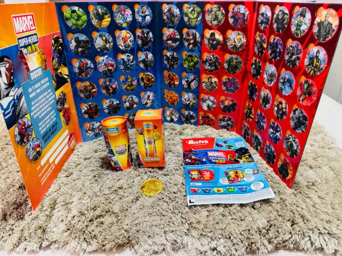Tazos Marvel Bistek Coleção Completa