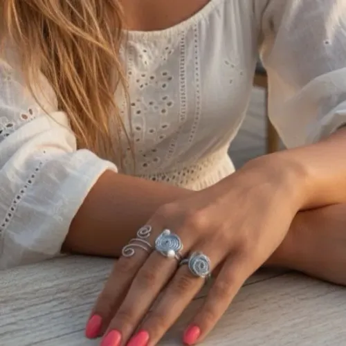 Trio de anéis (ou unidade) *feito à mão