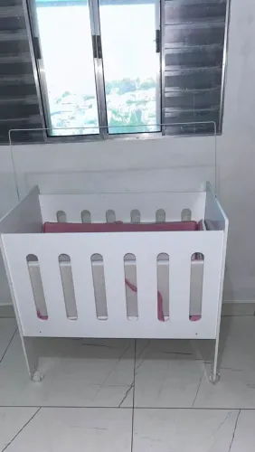 Moisés Mini Berço 6 em 1 Branco - Completo | Excelente Estado