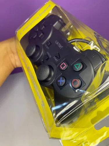 Controle Analógico para PS2 Yellow Lukton