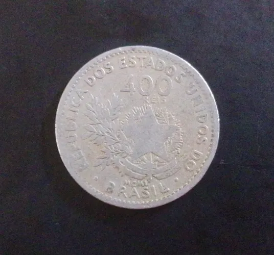 Moeda antiga 400 Réis MCMI (Brasil)