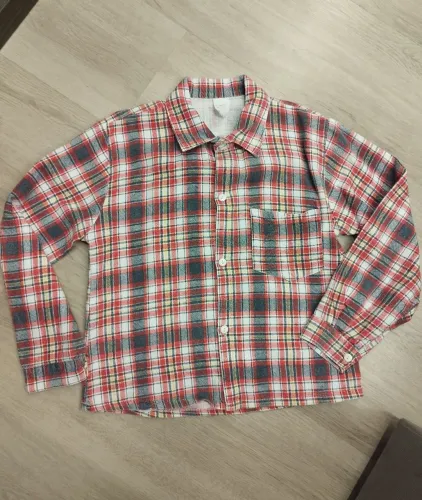 Camisa xadrez manga longa flanelada quadrilha