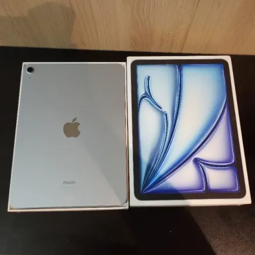 iPad Air de 11 polegadas M2 Wi-Fi, 128 GB Azul com spen caixa manual carregador novo